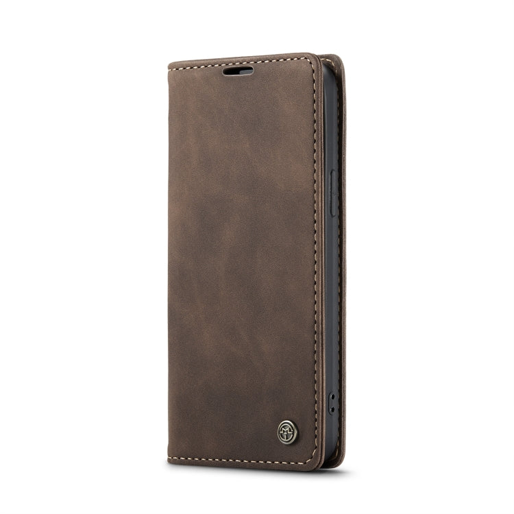 For iPhone 15 CaseMe 013 Multifunctional Horizontal Flip Leather Phone Case(Coffee) - iPhone 15 Cases by CaseMe | Online Shopping UK | buy2fix