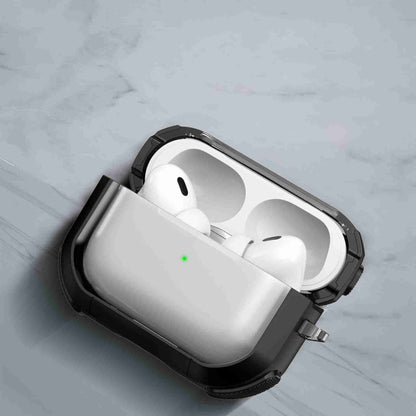 For AirPods Pro Thunder Transparent Armor Wireless Earphones Protective Case(Green) - For AirPods Pro by buy2fix | Online Shopping UK | buy2fix