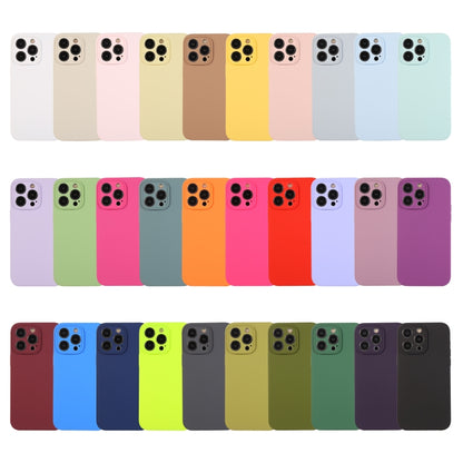 For iPhone 13 Pro Max Pure Color Liquid Silicone Fine Pore Phone Case(Grey Pink) - iPhone 13 Pro Max Cases by buy2fix | Online Shopping UK | buy2fix