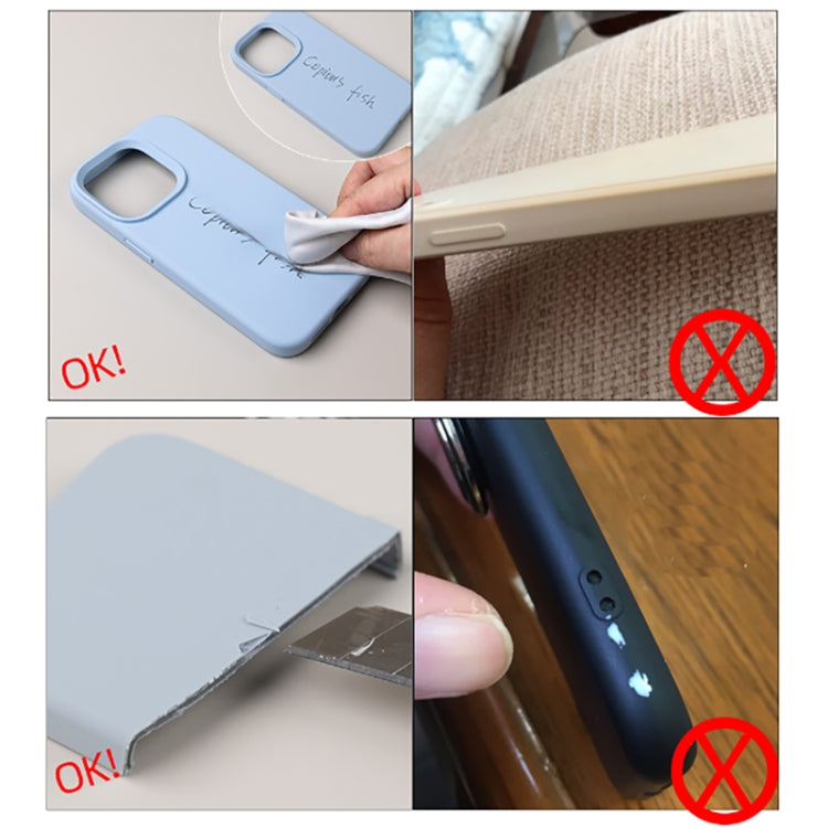 For iPhone 16 Plus Pure Color Liquid Silicone Fine Pore Phone Case(Sky Blue) - iPhone 16 Plus Cases by buy2fix | Online Shopping UK | buy2fix