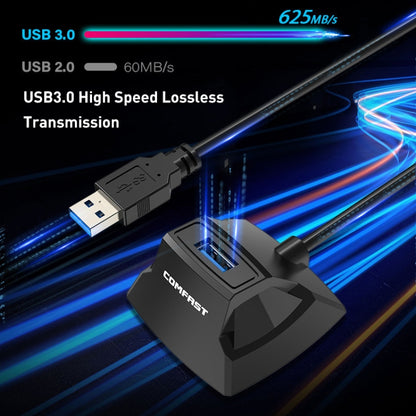 COMFAST CF-U318 1.2m High Speed USB 3.0 Extension Cable with Base(Black) - USB 3.0 by COMFAST | Online Shopping UK | buy2fix