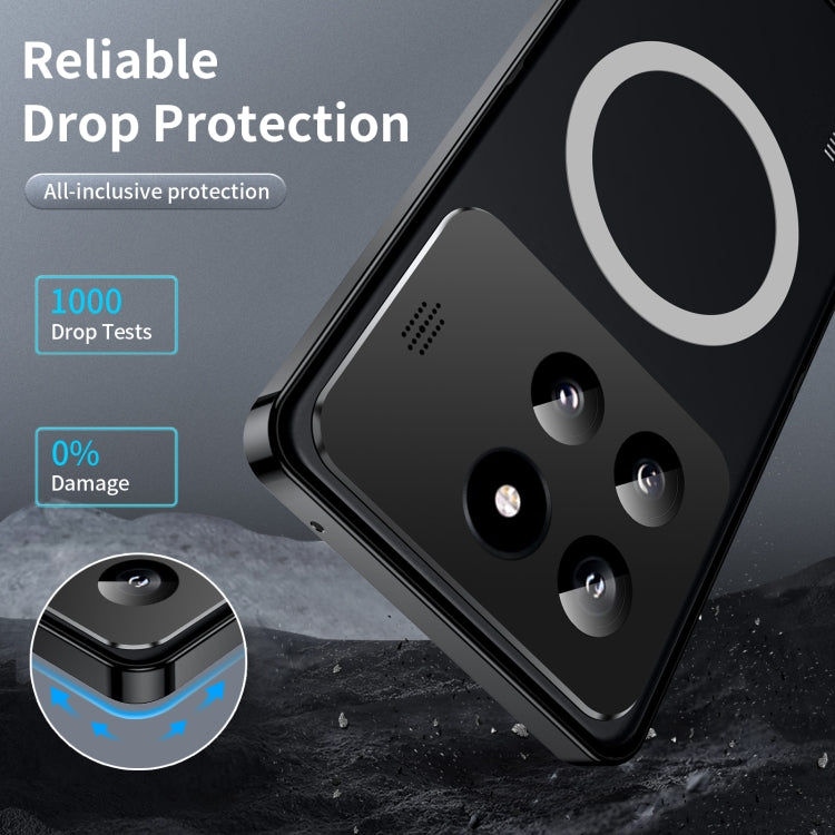 For Xiaomi 14 Pro Aromatherapy Magnetic Metal Phone Case(Black) - 14 Pro Cases by buy2fix | Online Shopping UK | buy2fix