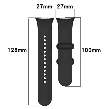 For Xiaomi Mi Band 8 Pro Solid Color Black Buckle Silicone Watch Band(Light Grey) - Watch Bands by buy2fix | Online Shopping UK | buy2fix