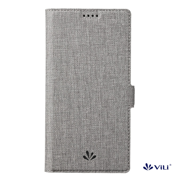 For iPhone 15 Pro ViLi K Series Dual-side Buckle Magsafe Leather Phone Case(Grey) - iPhone 15 Pro Cases by ViLi | Online Shopping UK | buy2fix