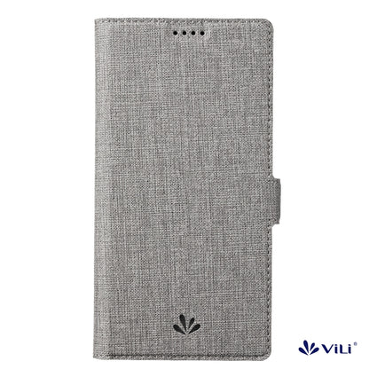 For iPhone 15 Pro ViLi K Series Dual-side Buckle Magsafe Leather Phone Case(Grey) - iPhone 15 Pro Cases by ViLi | Online Shopping UK | buy2fix