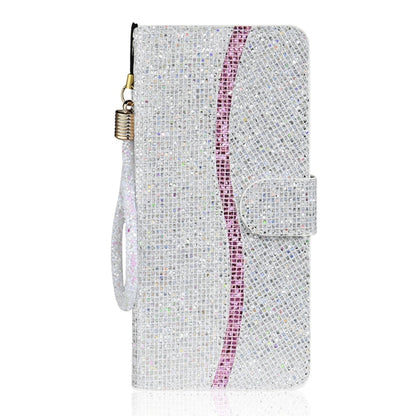 For iPhone 16 Pro Max Glitter Powder Filp Leather Phone Case(Silver) - iPhone 16 Pro Max Cases by buy2fix | Online Shopping UK | buy2fix