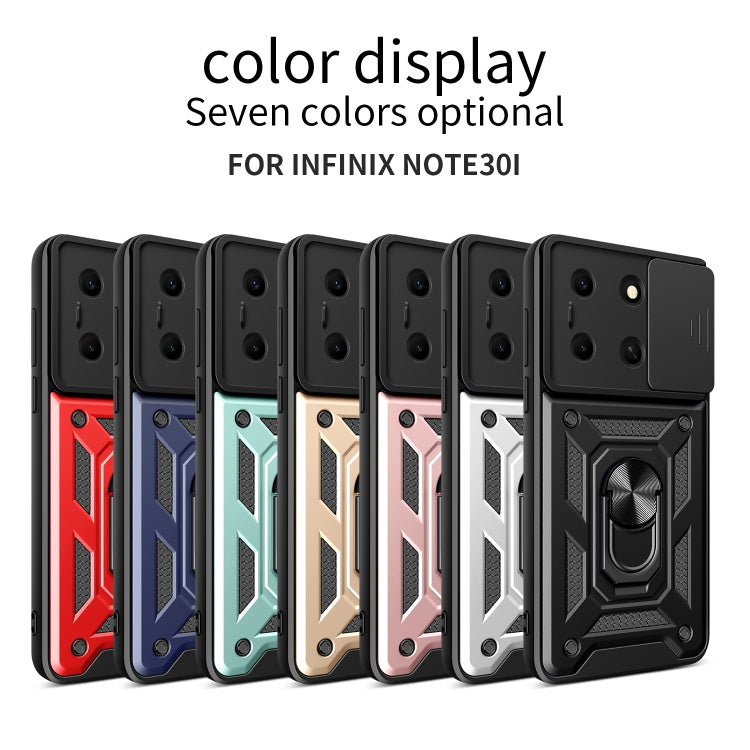 For Infinix Note 30i Sliding Camera Cover Design TPU+PC Phone Case(Rose Gold) - Infinix Cases by buy2fix | Online Shopping UK | buy2fix