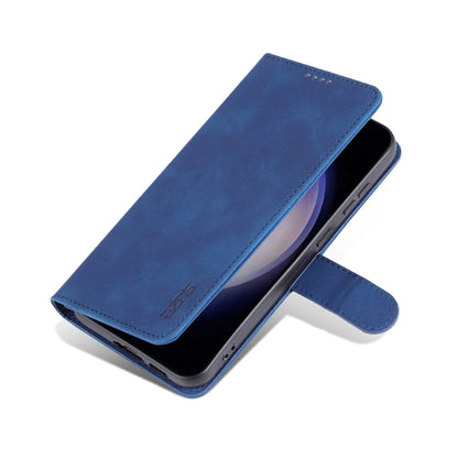 For Samsung Galaxy S24 5G AZNS Skin Feel Calf Texture Flip Leather Phone Case(Blue) - Galaxy S24 5G Cases by AZNS | Online Shopping UK | buy2fix