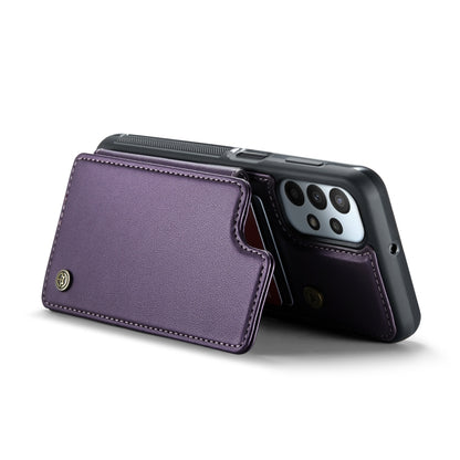 For Samsung Galaxy A23 CaseMe C22 Card Slots Holder RFID Anti-theft Phone Case(Purple) - Galaxy Phone Cases by CaseMe | Online Shopping UK | buy2fix