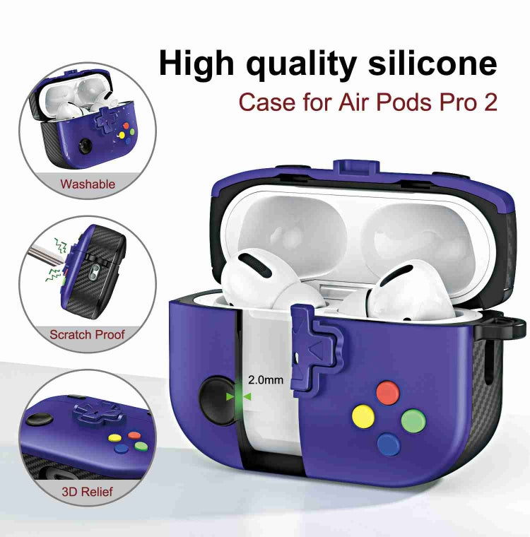 For AirPods Pro Game Console Shape Wireless Earphones Protective Case(Purple) - For AirPods Pro by buy2fix | Online Shopping UK | buy2fix