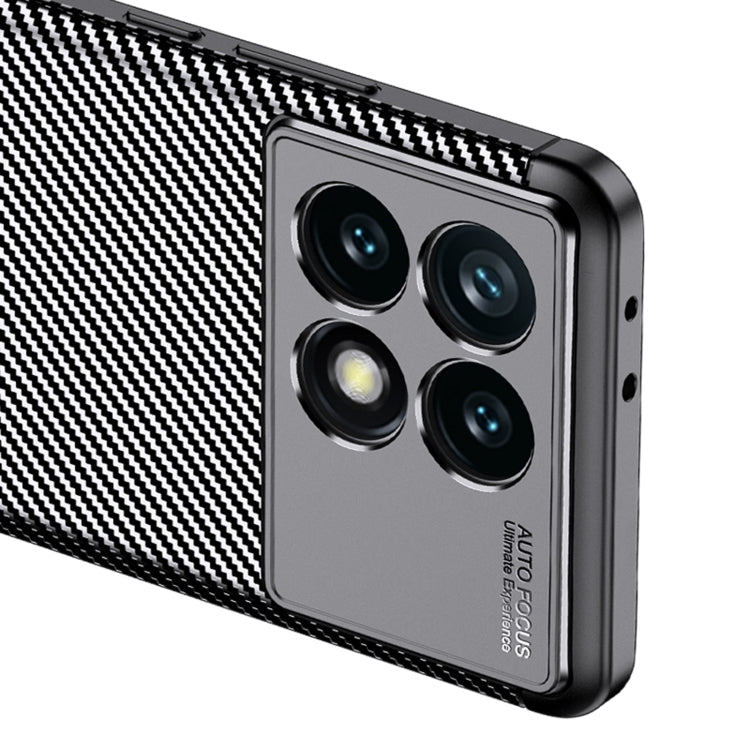 For Xiaomi Redmi K70 Carbon Fiber Texture Shockproof TPU Phone Case(Black) - K70 Cases by buy2fix | Online Shopping UK | buy2fix