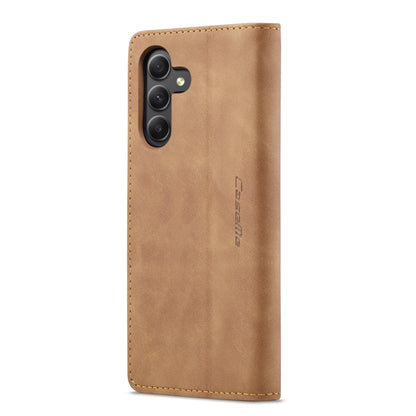 For Samsung Galaxy A15 5G CaseMe 013 Multifunctional Horizontal Flip Leather Phone Case(Brown) - Galaxy Phone Cases by CaseMe | Online Shopping UK | buy2fix