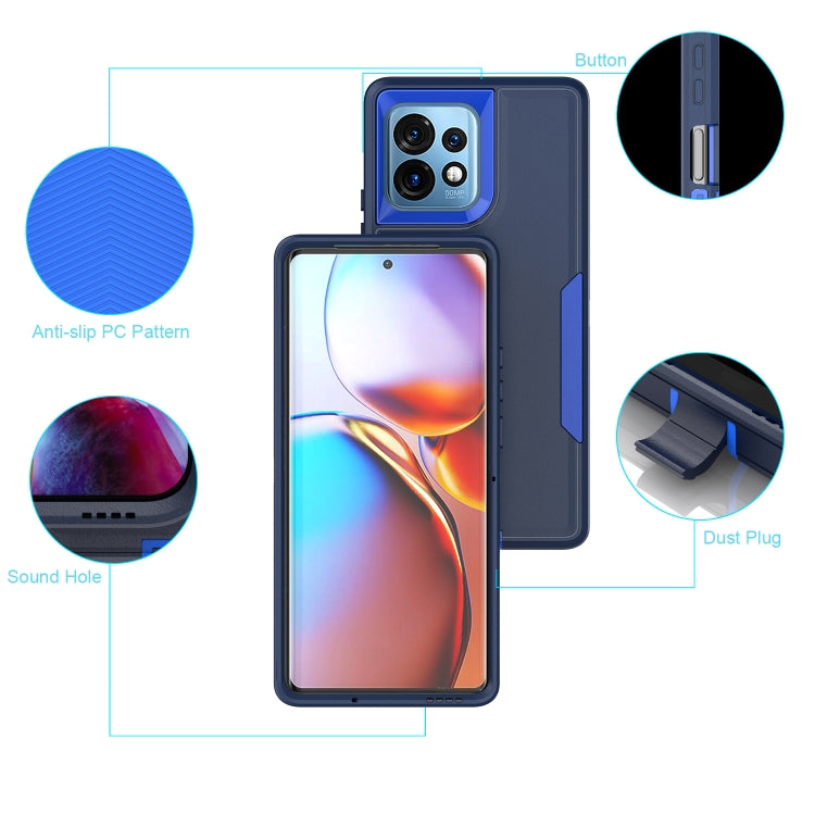 For Motorola Moto G 5G 2024 / G Play 5G 2024 2 in 1 Magnetic PC + TPU Phone Case(Royal Blue+Dark Blue) - Motorola Cases by buy2fix | Online Shopping UK | buy2fix