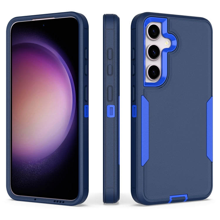 For Samsung Galaxy S25+ / S24+ 5G Magnetic 2 in 1 PC Hybrid TPU Phone Case(Royal Blue+Dark Blue) - Galaxy S24+ 5G Cases by buy2fix | Online Shopping UK | buy2fix