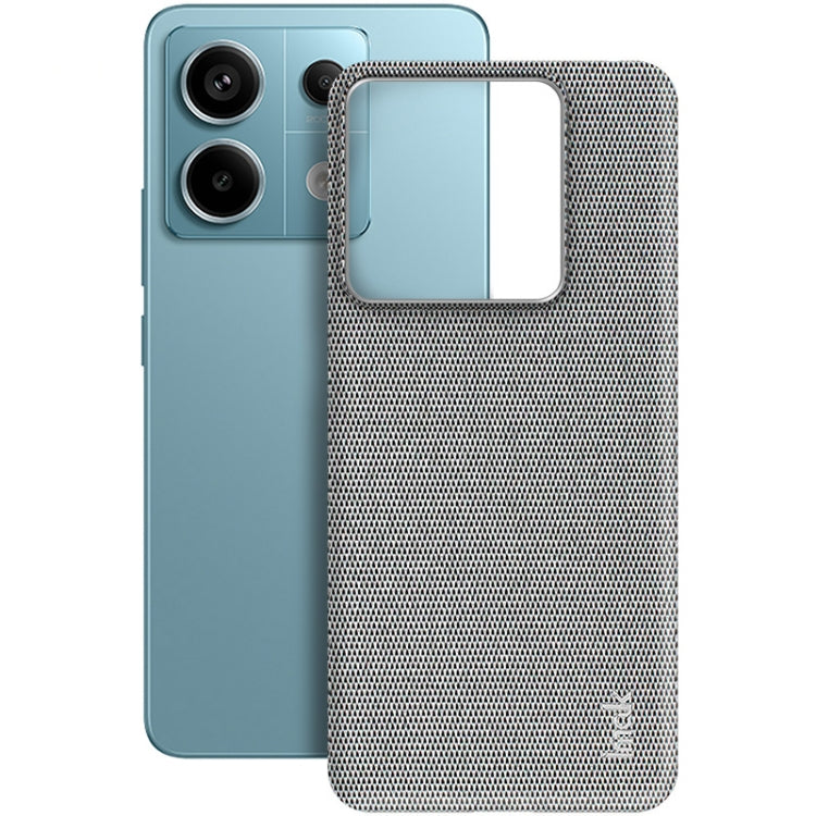 For Xiaomi Redmi Note 13 Pro 5G imak Ruiyi Series Cloth Texture PU + PC Phone Case(Light Grey) - Note 13 Pro Cases by imak | Online Shopping UK | buy2fix