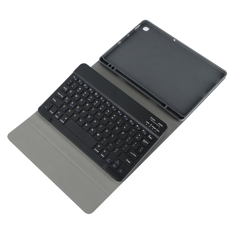 For Samsung Galaxy Tab S9 FE Square Cap Bluetooth Keyboard Leather Case with Pen Slot(Dark Blue) - Samsung Keyboard by buy2fix | Online Shopping UK | buy2fix