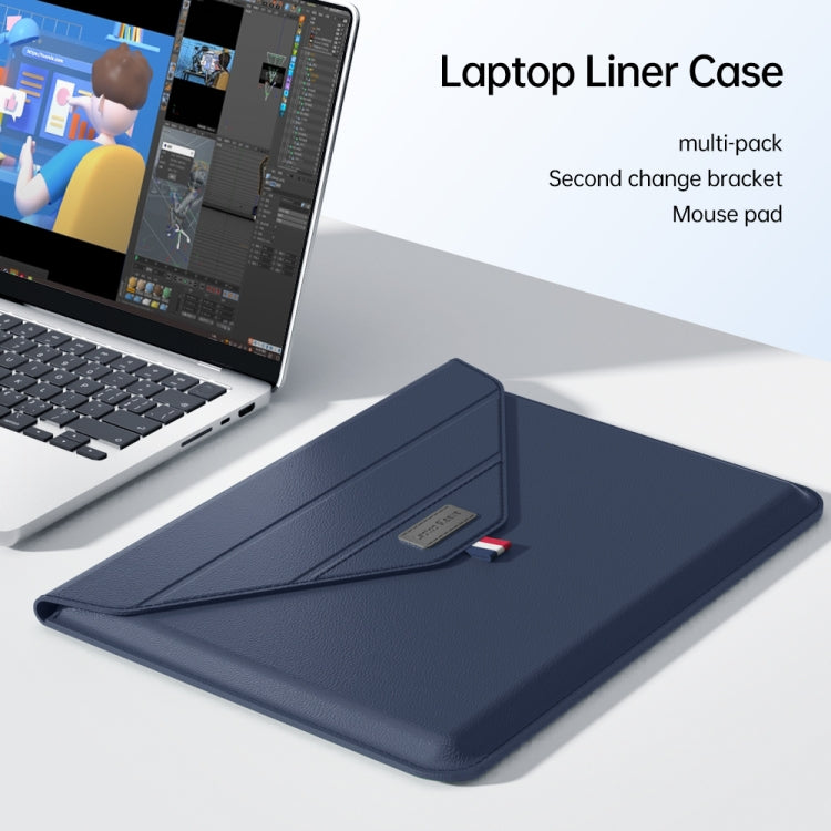 For 13/14 inch Envelope Holder Laptop Sleeve Bag(Dark Green) - 14.1 inch by buy2fix | Online Shopping UK | buy2fix