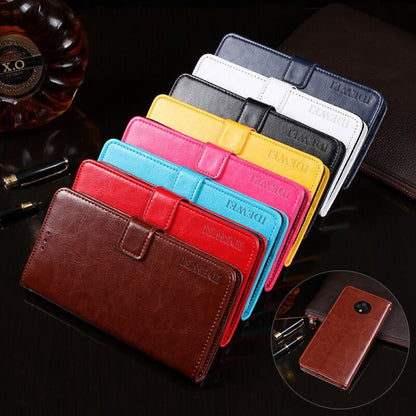 For DOOGEE X95 idewei Crazy Horse Texture Horizontal Flip Leather Case with Holder & Card Slots & Wallet(Red) - More Brand by idewei | Online Shopping UK | buy2fix