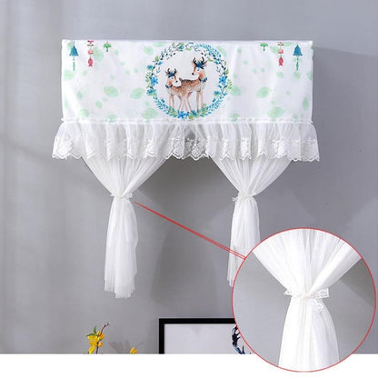 Do Not Take Dust-proof And Anti Direct Blowing Simple Wind Hanging Machine Air Conditioner Moon Cover, Size:Width 86 × Thickness 20 × Height 90cm(Garland Deer) - Dust Covers by buy2fix | Online Shopping UK | buy2fix