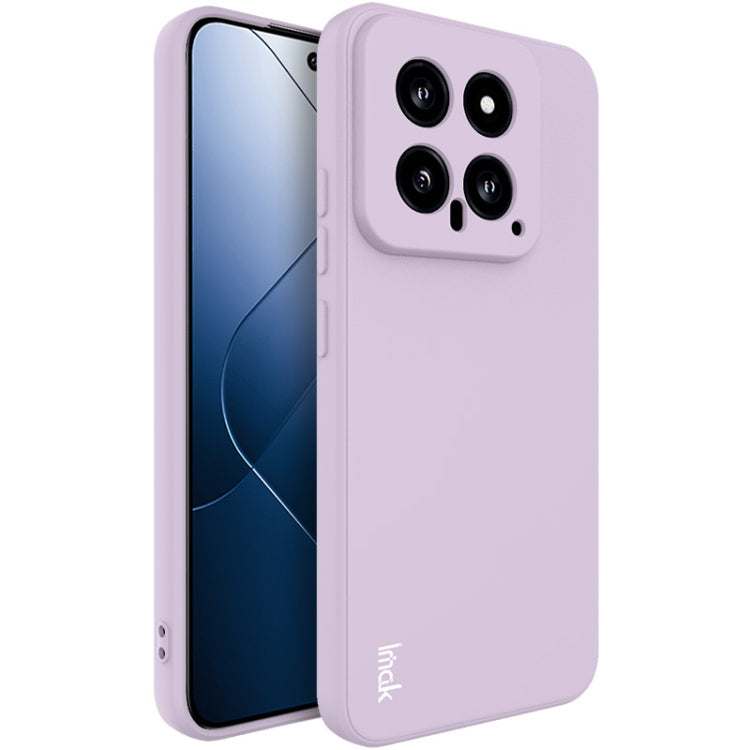 For Xiaomi 14 5G imak UC-4 Series Straight Edge TPU Phone Case(Purple) - 14 Cases by imak | Online Shopping UK | buy2fix