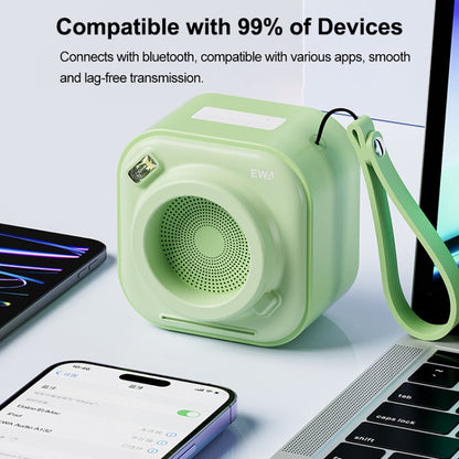 EWA A132 Portable Mini Stereo Wireless Bluetooth Speaker(Green) - Mini Speaker by EWA | Online Shopping UK | buy2fix