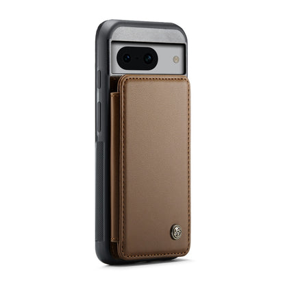 For Google Pixel 8a CaseMe C22 Card Slots Holder RFID Anti-theft Phone Case(Brown) - Google Cases by CaseMe | Online Shopping UK | buy2fix