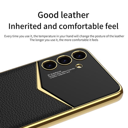 For Samsung Galaxy S24+ 5G GKK Plating Soft TPU + Leather Full Coverage Phone Case without Pen(Green) - Galaxy S24+ 5G Cases by GKK | Online Shopping UK | buy2fix