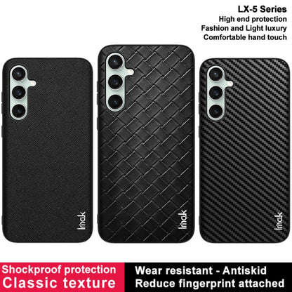 For Samsung Galaxy S23 FE 5G IMAK LX-5 Series Shockproof PC + PU + TPU Protective Phone Case(Cross Texture) - Galaxy S23 FE 5G Cases by imak | Online Shopping UK | buy2fix