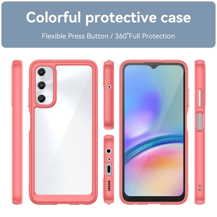 For Samsung Galaxy M14 4G Colorful Series Acrylic Hybrid TPU Phone Case(Red) - Galaxy Phone Cases by buy2fix | Online Shopping UK | buy2fix