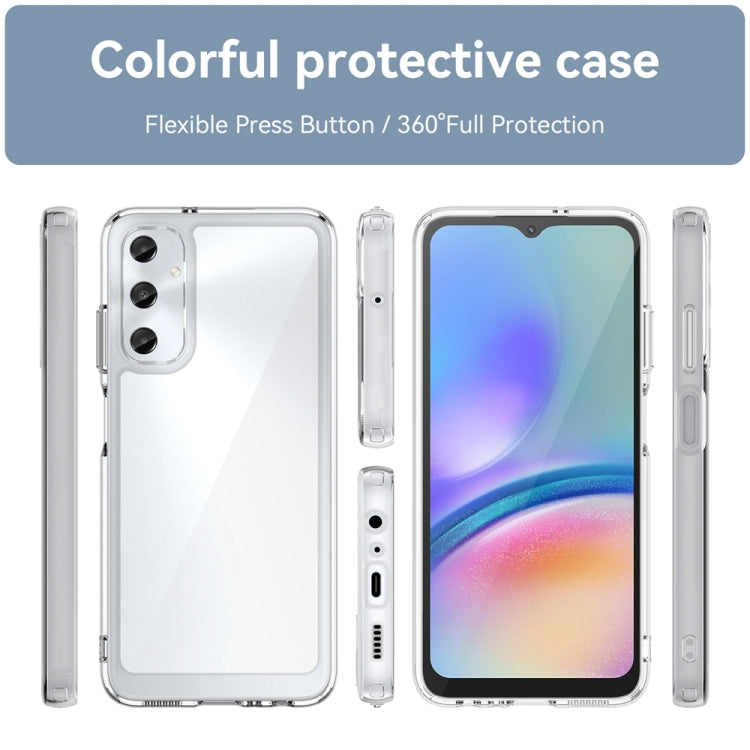 For Samsung Galaxy M14 4G Colorful Series Acrylic Hybrid TPU Phone Case(Transparent) - Galaxy Phone Cases by buy2fix | Online Shopping UK | buy2fix