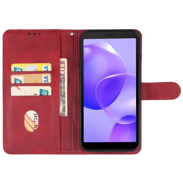 For TCL 502 Leather Phone Case(Red) - More Brand by buy2fix | Online Shopping UK | buy2fix