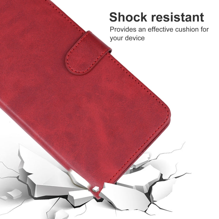 For TCL 502 Leather Phone Case(Red) - More Brand by buy2fix | Online Shopping UK | buy2fix