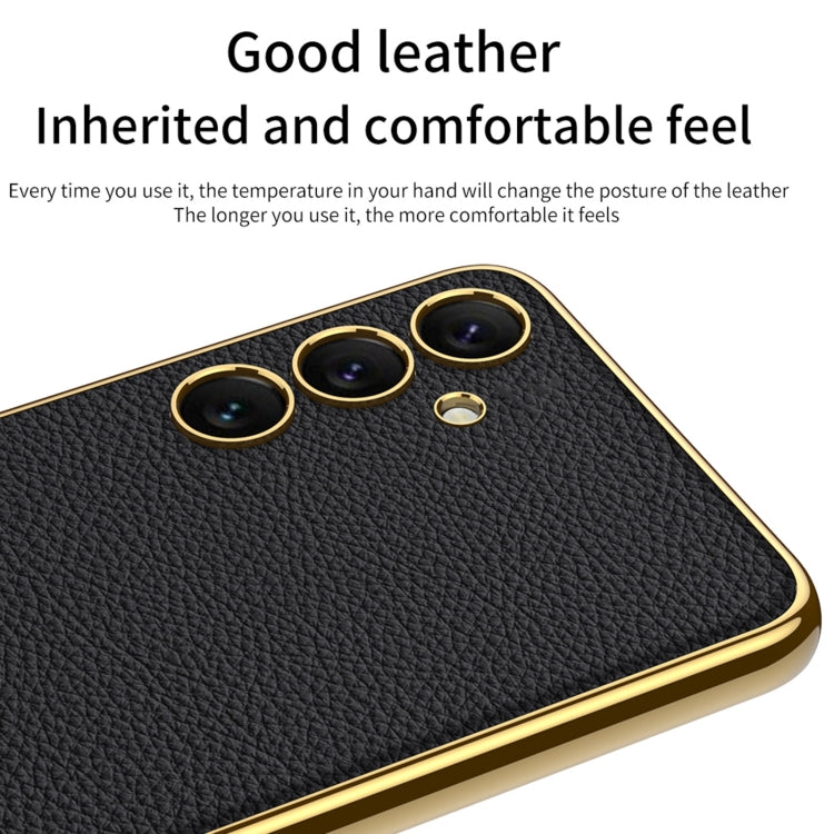 For Samsung Galaxy S24 5G GKK Plating TPU + Leather Full Coverage Phone Case(Carbon Fiber) - Galaxy S24 5G Cases by GKK | Online Shopping UK | buy2fix