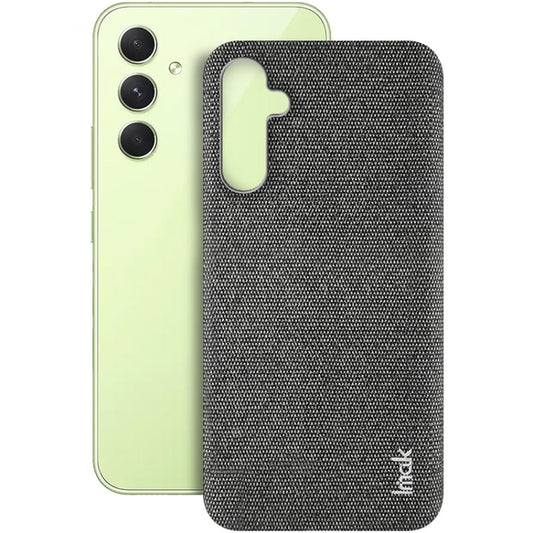 For Samsung Galaxy A34 5G imak Ruiyi Series Cloth Texture PU + PC Phone Case(Dark Grey) - Galaxy Phone Cases by imak | Online Shopping UK | buy2fix