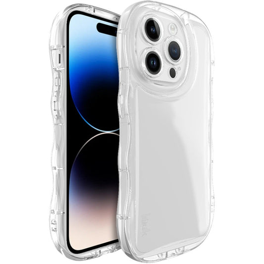 For iPhone 14 Pro Max IMAK Wave Bubble Soft Shockproof Phone Case(Transparent) - iPhone 14 Pro Max Cases by imak | Online Shopping UK | buy2fix