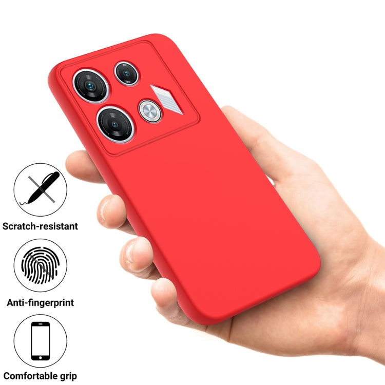 For Infinix GT 10 Pro Solid Color Liquid Silicone Dropproof Full Coverage Protective Case(Red) - Infinix Cases by buy2fix | Online Shopping UK | buy2fix