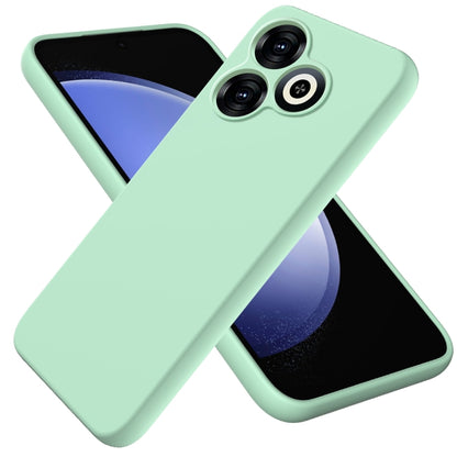 For Infinix Smart 8 Solid Color Liquid Silicone Dropproof Full Coverage Protective Case(Green) - Infinix Cases by buy2fix | Online Shopping UK | buy2fix