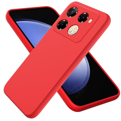 For Infinix Note 40 Pro 5G / 40 Pro+ 5G Solid Color Liquid Silicone Dropproof Full Coverage Protective Case(Red) - Infinix Cases by buy2fix | Online Shopping UK | buy2fix