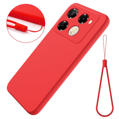 For Infinix Note 40 Pro 5G / 40 Pro+ 5G Solid Color Liquid Silicone Dropproof Full Coverage Protective Case(Red) - Infinix Cases by buy2fix | Online Shopping UK | buy2fix