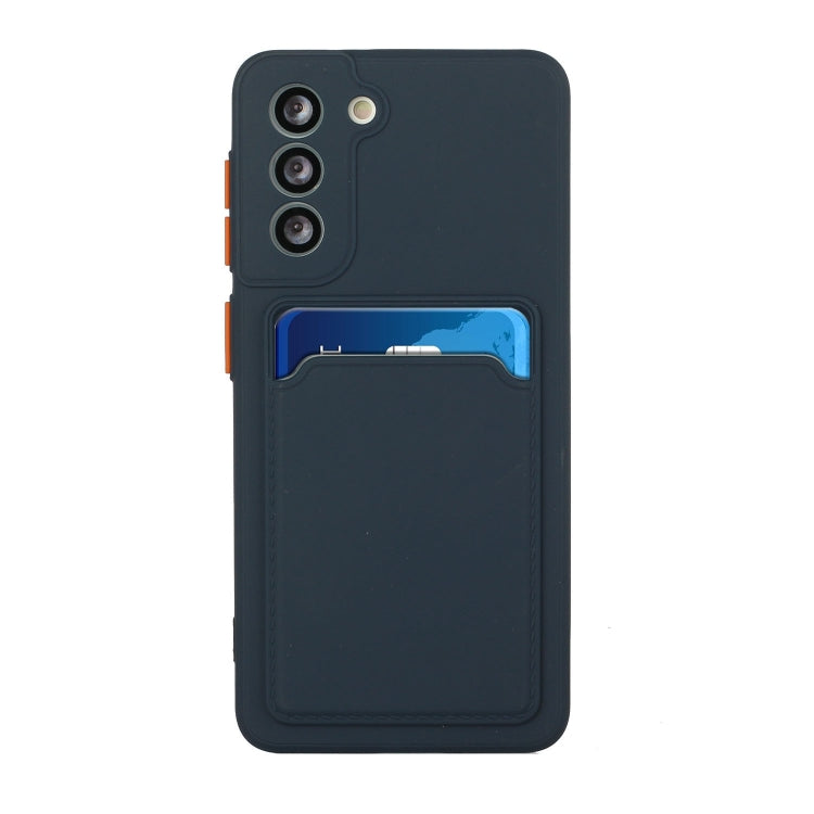 For Samsung Galaxy S23+ 5G Card Slot Design Shockproof TPU Phone Case(Dark Blue) - Galaxy S23+ 5G Cases by buy2fix | Online Shopping UK | buy2fix