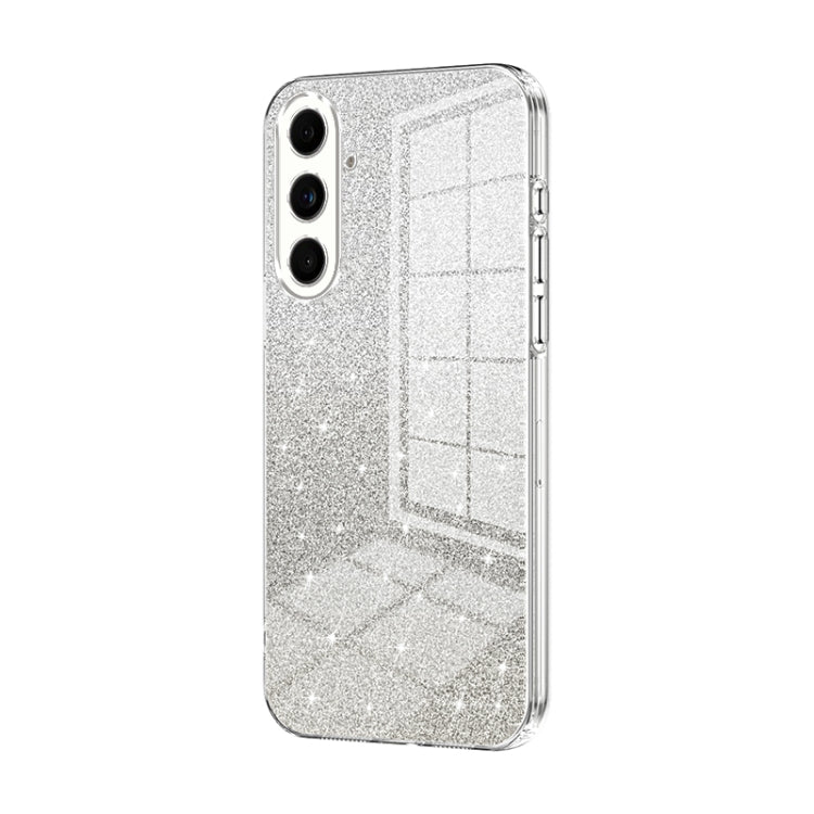 For Samsung Galaxy C55 Gradient Glitter Powder Electroplated Phone Case(Transparent) - Galaxy Phone Cases by buy2fix | Online Shopping UK | buy2fix