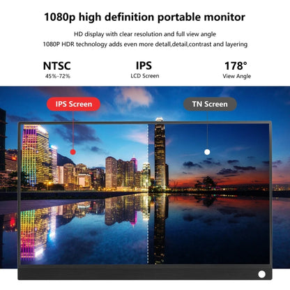 15.6 inch HDR 1080P IPS Screen Portable Monitor(No Charger) - LCD Monitors by buy2fix | Online Shopping UK | buy2fix