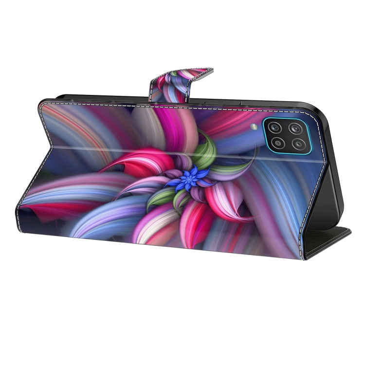 For Samsung Galaxy A35 5G Crystal 3D Shockproof Protective Leather Phone Case(Colorful Flower) - Galaxy Phone Cases by buy2fix | Online Shopping UK | buy2fix