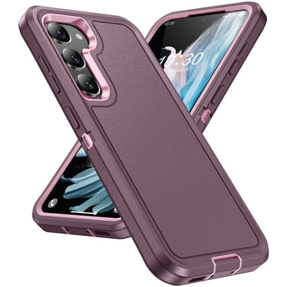 For Samsung Galaxy S24+ 5G / S25+ 5G Life Waterproof Rugged Phone Case(Purple + Pink) - Galaxy S24+ 5G Cases by buy2fix | Online Shopping UK | buy2fix