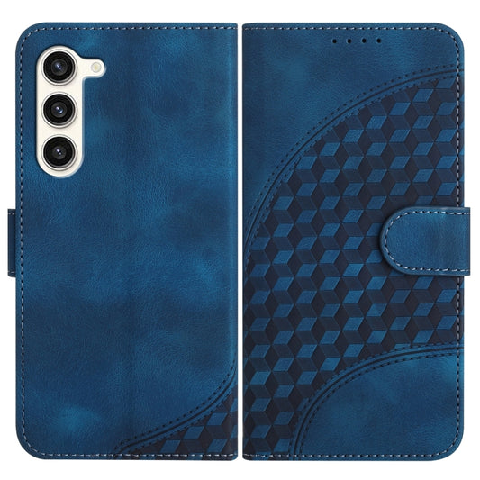 For Samsung Galaxy S23+ 5G YX0060 Elephant Head Embossed Phone Leather Case with Lanyard(Royal Blue) - Galaxy S23+ 5G Cases by buy2fix | Online Shopping UK | buy2fix