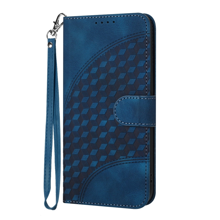 For Xiaomi Redmi K70 YX0060 Elephant Head Embossed Phone Leather Case with Lanyard(Royal Blue) - K70 Cases by buy2fix | Online Shopping UK | buy2fix