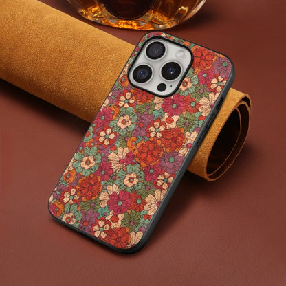 For iPhone 16 Pro Max Four Seasons Flower Language Series TPU Phone Case(Summer Red) - iPhone 16 Pro Max Cases by buy2fix | Online Shopping UK | buy2fix