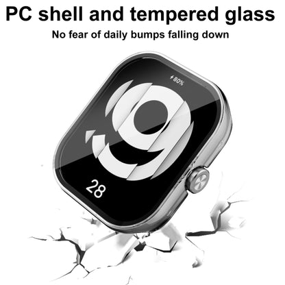 For Redmi Watch 4 PC + Tempered Glass Integrated Watch Protective Case(Pine Green) - Watch Cases by buy2fix | Online Shopping UK | buy2fix