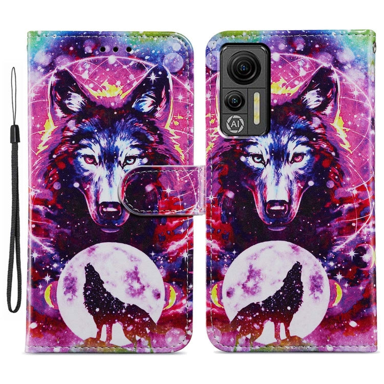 For Ulefone Note 14 Painted Pattern Horizontal Flip Leather Phone Case(Wolf Totem) - Ulefone Cases by buy2fix | Online Shopping UK | buy2fix