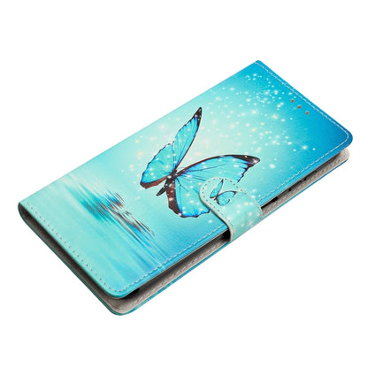 For Blackview A53 Pro Colored Drawing Leather Phone Case(Blue Butterfly) - More Brand by buy2fix | Online Shopping UK | buy2fix